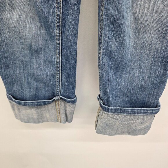 Banana Republic Trouser Jeans Womens 28/6 Low Rise Medium Wash Stretch Denim - Picture 3 of 14